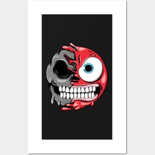 Angry Face Zombie Emoji Posters and Art